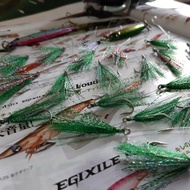 Kotrekan Ikan Kembung, Selar / Sabiki Handmade Green & Red