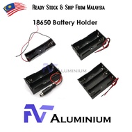 1 2 3 Slot Way 3.7v 18650 Battery Holder Series Batteries Clip Holder Container With Wire Lead Pin Storage Box Case