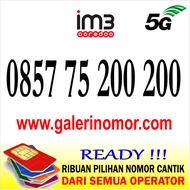 Nomor Cantik IM3 Indosat Prabayar Support 5G Nomer Kartu Perdana 0857 75 200 200