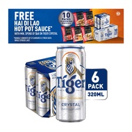 Tiger Crystal Beer Can 6 X 320ML