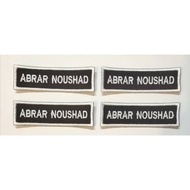 4 Pieces Embroidered School Tags (1 set)