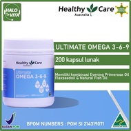 Healthy Care BPOM Ultimate Omega 369 Omega 3-6-9 Isi 200 Kapsul Lunak