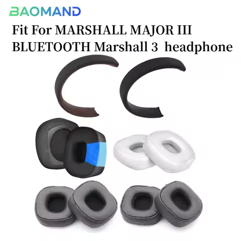 1 set Replacement Earpads Headband for MARSHALL MAJOR III BLUETOOTH Marshall 3 generation Headphone 