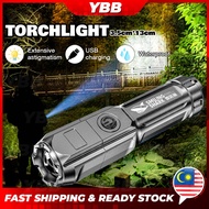 YBB Outdoor Use High Light Flashlights LED Flashlight XHP50 Super Bright 3000 Lumens Handheld Tactic