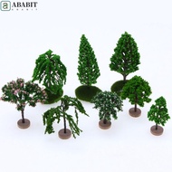 ABABIT Model Trees, Artificial Moss Rocks/Wooden Base Simulation Fake Trees, DIY Crafts Natural Gree