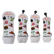 Golf Club Cover Cap Cover PU Plush golf Wood Cover 1/3/5/Club Protective Cover