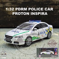 POLIS  PROTON INSPIRA: 1:32 Proton Inspira PDRM Police Car Model Diecast Toy Replica