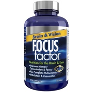 Focus Factor Brain and Vision-Eye Vitamin and Mineral Supplement w/Lutein and Zeaxanthin, 120 Count