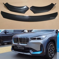 Body Kit Accessories Front Bumper Lip Splitter Spoiler For BMW IX1 2022--2024 Year