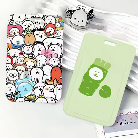 Cute J-Joke B-Bear ID Badge Card Holder Lanyard Kids Credit Card Case Neck Strap Door Card Holder Cr