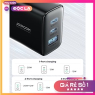 Cóc sạc 32W Joyroom TCF10 32W sạc nhanh 3 cổng sạc 2C+1A Fast Charger - Hàng Chính Hãng