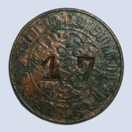 Uang koin kuno 1 Cent Nederlandsch Indie Tahun 1929 Cap Unique