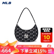 美职棒（MLB）旗舰官网包包男女腋下包女士手提包老花拎包单肩包新款生日礼物 纽约洋基/黑色（24新款） F