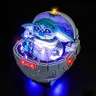 LED Light Set Compatible with Lego Grogu with Hover Pram 75403 (Not Model), Decorative Lighting Set 