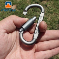 Outdoor D Buckle Type Carabiner Camping Hook Keychain with Lock Bottle Buckle AT7600