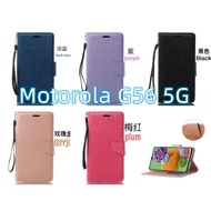 Motorola G56 5G Phone Case Silk Pattern G56 Rollover Leather Moto G56 5G