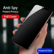 Private Tempered Glass For Vivo Y17 Y15 Y12 Y50 Y30 X50 Anti-Spy Full Cover Screen Protector Anti Peek Privacy Film