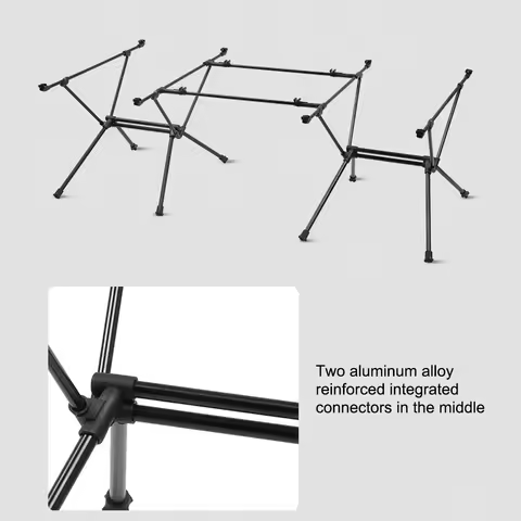 2Pcs Folding Table Connector Lightweight Collapsible Table Extension Rod Portable Camping Accessorie