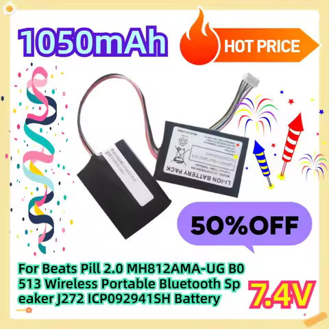 For Beats Pill 2.0 MH812AMA-UG B0513 Wireless Portable Bluetooth Speaker J272 ICP092941SH Battery 10