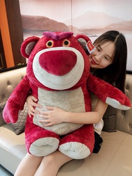Ready Stock = MINISO Premium Strawberry Bear Doll Disney Big Doll Sleeping Pillow Plush Toy Ragdoll Girl