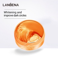 LANBENA Vitamin C Eye Mask Collagen Gel Eye Patches Remover Dark Circle Under Eye Deep Moisturizing Eye Skin Reduce Wrinkles Eye Skin Care 60PCS