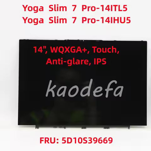 For Lenovo Yoga Slim 7 Pro-14ITL5 / Yoga Slim 7 Pro-14IHU5 LCD Screen 14" FHD WQXGA+, Touch, Anti-gl