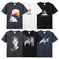 Summer new men's short-sleeved T-shirt pure cotton round neck Avicii print01