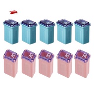 10 PCS 20Amp 30Amp Miniature Box Fuses Square Car Fuse ("Low Blow")