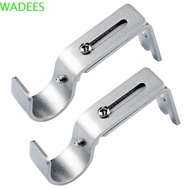 WADEES Curtain Rod Bracket 2pcs Practical Extendable Durable Heavy Duty With Screws Curtain Rod Support