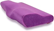 Memory Foam Bedding Pillow Butterfly Shaped Neck Pillows Cervical Orthopedic Pillow Health Care Slow Rebound Pillow For Sleeping YFJ (Color : Purple, Size : 50x30cm)