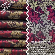 Songket, Kain Pasang Songket Thai, Ironless Reversible Kain Songket Open Meter Ready Stock