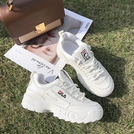 SJ1 Fila Disruptor 2 Running Shoes - Casual White Sneakers for Women