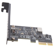 PCI-E 1X to USB 3.2 GEN1 5Gbps Type-E A-Key Expansion CardFront Panel Type-C Interface for Desktop P