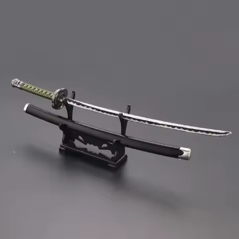 Japanese Samurai Swords Moonveil Nagakiba Katana 26cm Game Peripheral Metal Real Steel Ninja Swords 