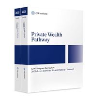 [ 2 books ] 2025 CFA Program Curriculum Level III Private Wealth Pathways  Volume 1 and  Volume 2