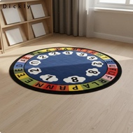 [Dickly] Kindergarten Play Mat Decorative Round Children'rug Single-Piece Printed Play Mat