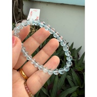 (A2115)(6-4.6mm)Green T.opaz bracelet in vip size 6-4.6mm