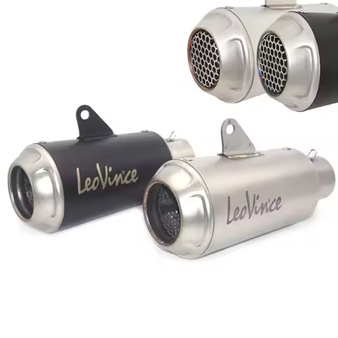 51mm Motorcycle Escape Muffler Modified LeoVince LV-10 Exhaust Pipe DB Killer For Honda GSX 250R Z90