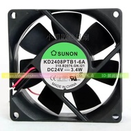 For SUNON KD2408PTB1-6A 8025 8 cm 24 V 3.4 W Inverter Cooling Fan