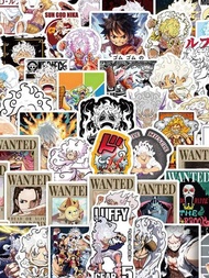 50 Piezas Genuino Bandai One Piece Gear 5 Fundas De Teléfono Impermeables, Calcomanías Decorativas Y Calcomanías De Papelería