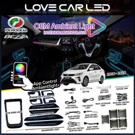 Perodua Bezza 2016-2025 Oem Ambient Light Interior Multicolour With App Voice Control Ambient Light