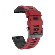 Zenia 26mm 22mm Quick Release Silicone Watch Strap for Garmin Fenix 8 E 7X 7 6X 6 Pro Sapphire Solar