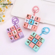 GAOXI75BK 9 Keyboard Key Toy, Anti Stress Finger Fidget Decompression Keyboard Games Keychain,  Stre