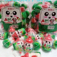 Baby Bottle Nipple Pop Pulp Gummy Old Yogurt Flowing Fruit Filling Candy Children Snacks 5.12 K5QP