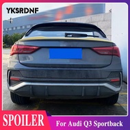 For Audi Q3 Sportback High Quality ABS material car rear wing primer color Audi Q3 SPORTBLACK spoiler 2019-2022 M4 Style