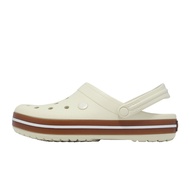 Crocs Hole Shoes Crocband Gum Clog Men Women Shoes Beige Crocband Gum Clog 2127562MD [ACS]