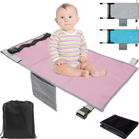Kids Travel Airplane Bed Baby Pedals Bed Portable Travel Foot Rest Hammock Kids Bed Airplane Seat Ex