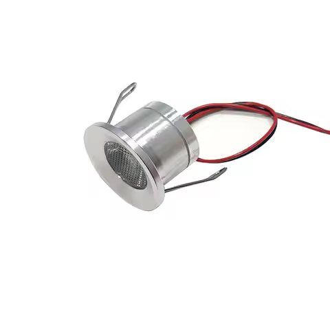 Mini LED 12V 1W IP65 Spotlight D27mm Cut Bathroom Light Kitchen Gallery CE 80RA Lamp Dimmable Outdoo