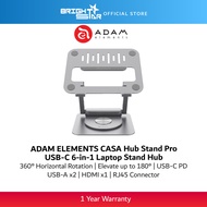 ADAM ELEMENTS CASA Hub Stand Pro USB-C 6-in-1 Laptop Stand Hub