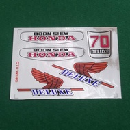 Honda C70 Bulat Sticker Win(CHROME)